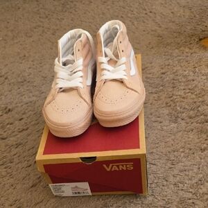 Vans Kids Sneakers - Peach and White